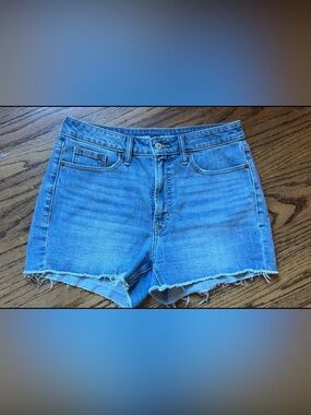 Old Navy Light Blue High-Rise Denim Cutoff Shorts